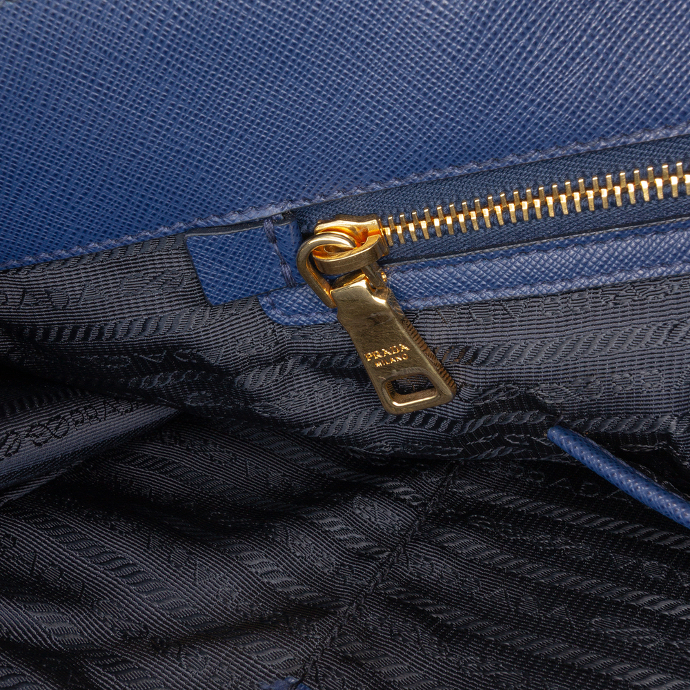 Pre-Loved Prada Large Saffiano Lux Galleria Double Zip Satchel - Picture 7 of 12